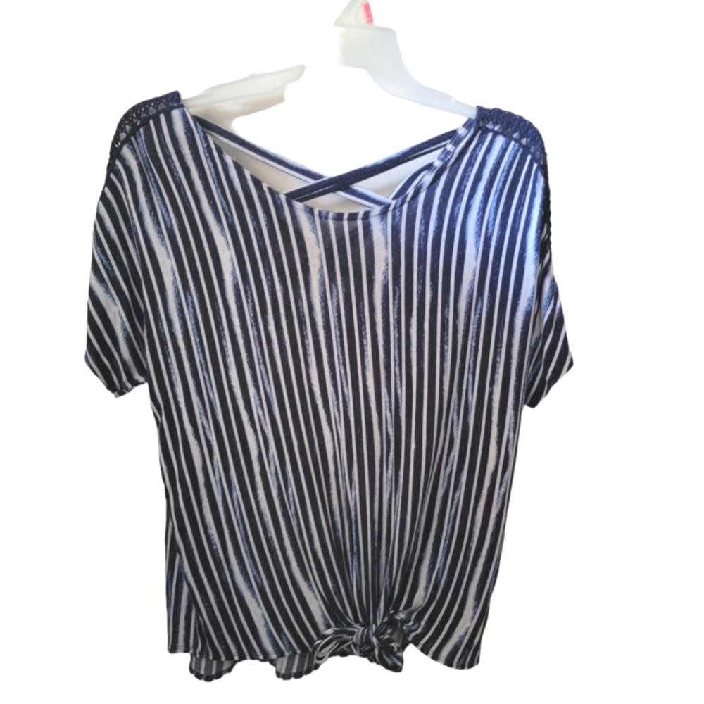 Blue/White blouse